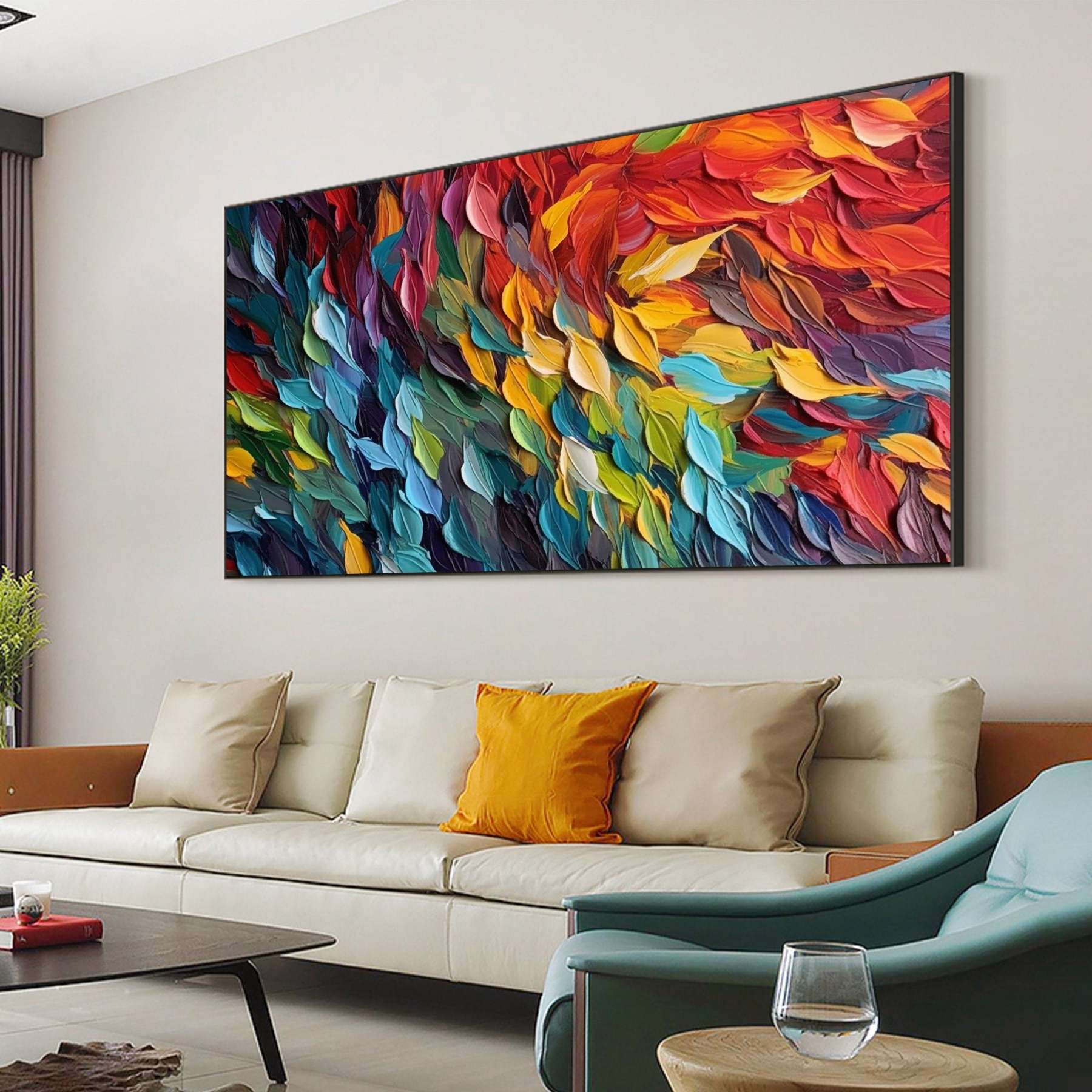 Whispers of Light Vibrant Colors Abstract 3D Wall Art