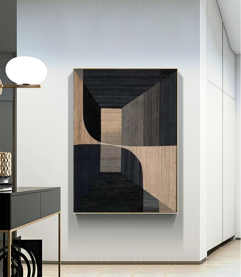 Geometric Space Abstract Wall Art Minimalist Style