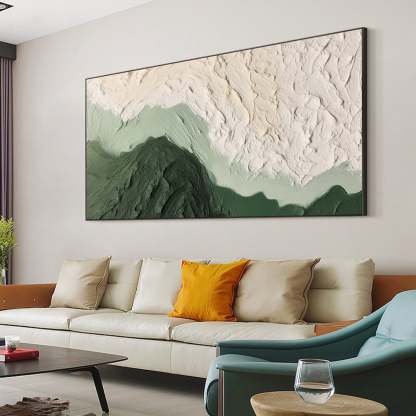 Mountain Thick Coating 3D Texture Abstract Wall Art