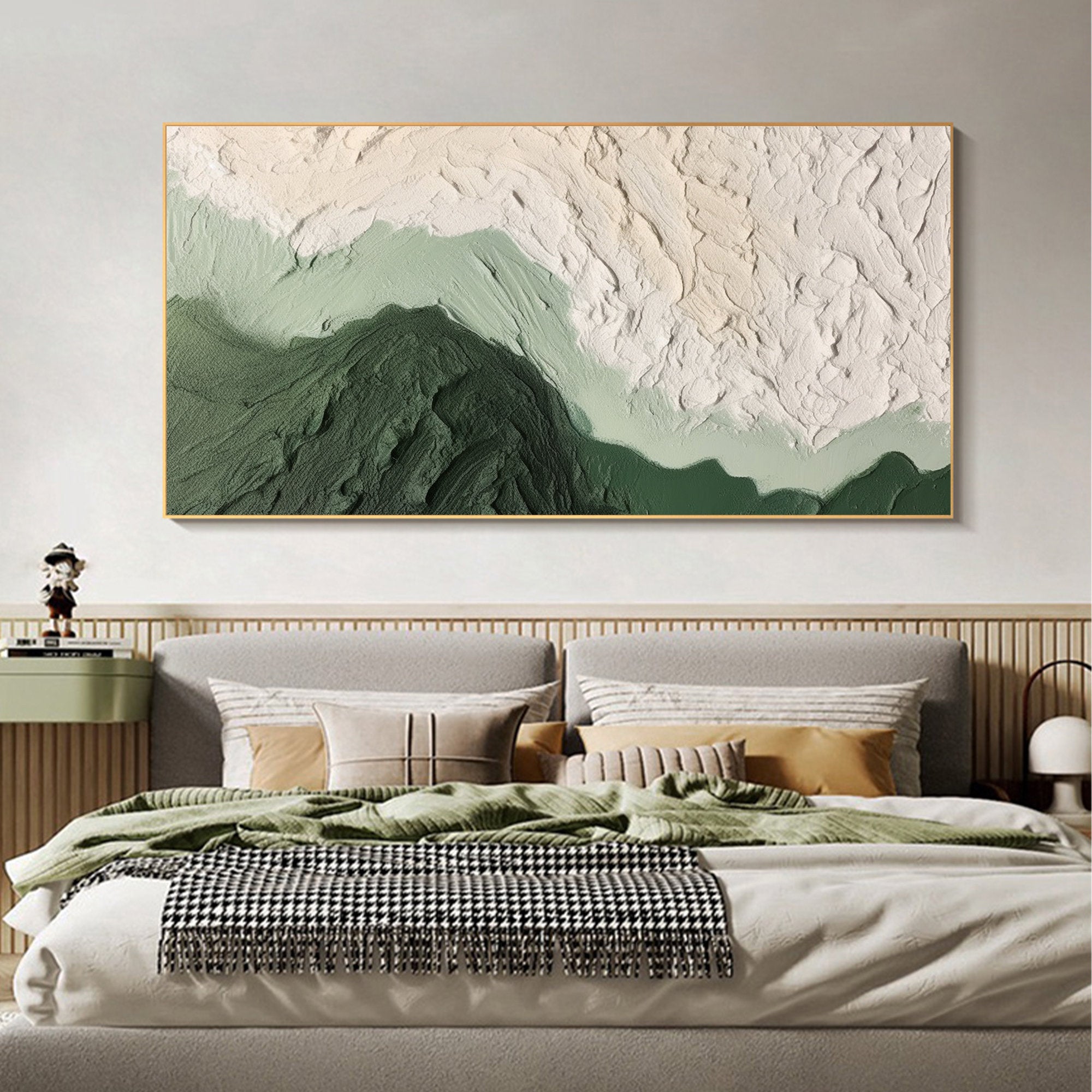 Mountain Thick Coating 3D Texture Abstract Wall Art
