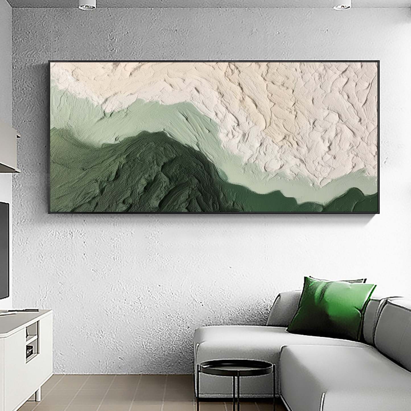 Mountain Thick Coating 3D Texture Abstract Wall Art