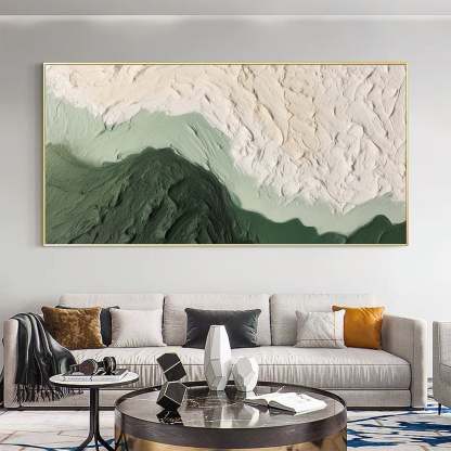 Mountain Thick Coating 3D Texture Abstract Wall Art