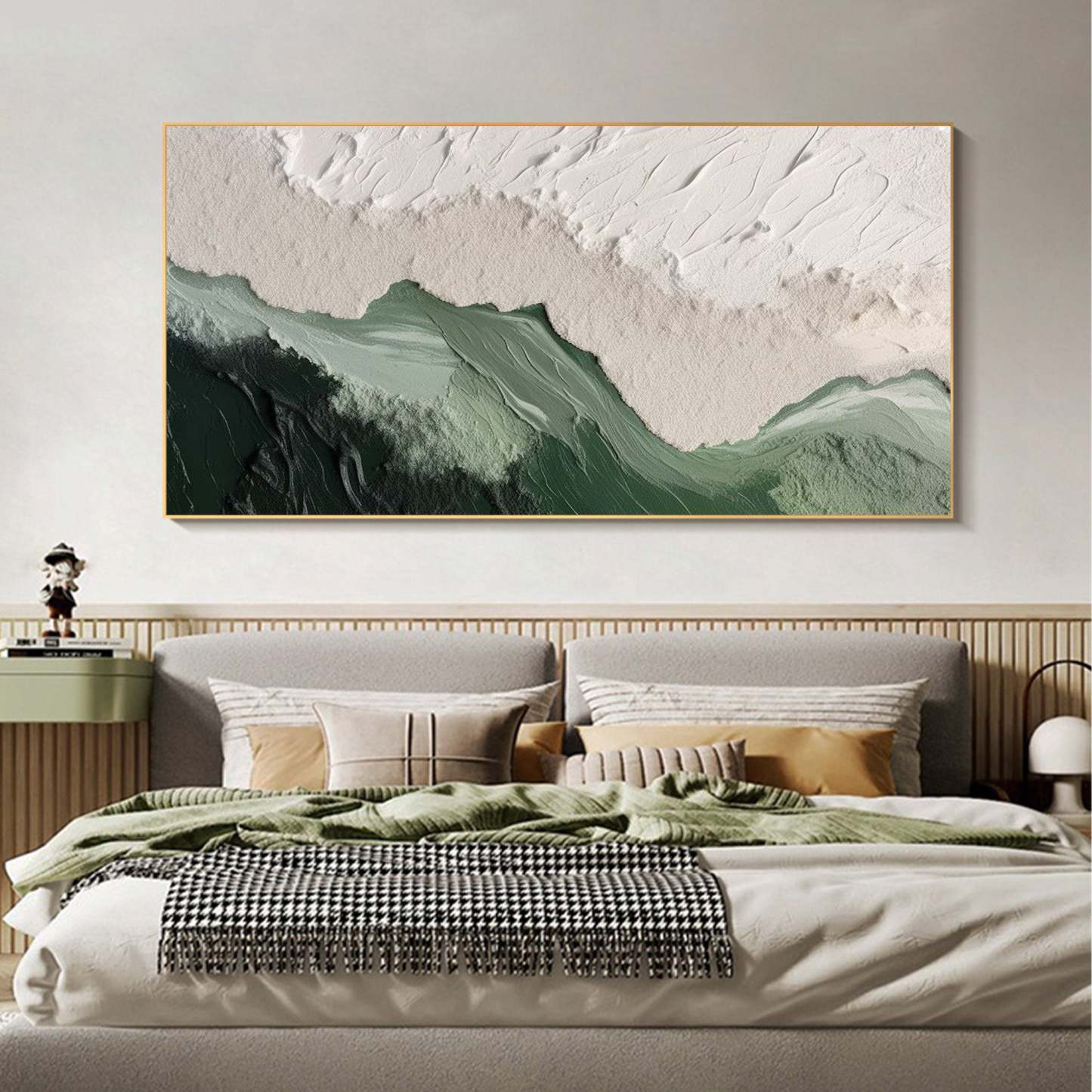 Textured Horizon Abstract Earth and Sky Wall Art