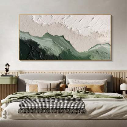 Textured Horizon Abstract Earth and Sky Wall Art