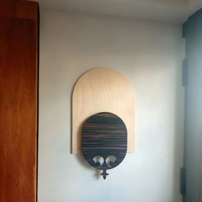 Modern Farmhouse Wall Decor Ebony Wood Bud Vase Wall Art