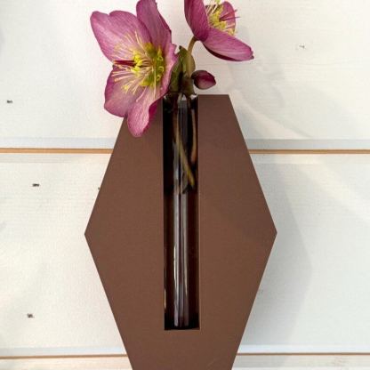 Geometric Wall Planter: 3D Printed Propagation Station with Glass Tube