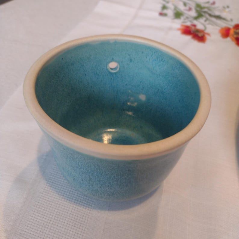 Ceramic Wall Pocket, Ceramic Vase, Ceramic Wall Vase, Ceramic Wall Sconce, Hanging Plant Holder, Simplicity Turquoise Rain