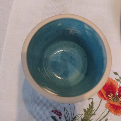 Ceramic Wall Pocket, Ceramic Vase, Ceramic Wall Vase, Ceramic Wall Sconce, Hanging Plant Holder, Simplicity Turquoise Rain