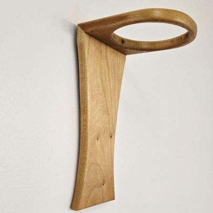 Minimalist Cherry Wood Wall Hanging Vase