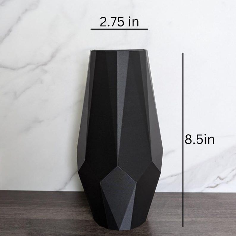 Decorative Modern Wall Mounted Vase for Faux or Dried Flowers