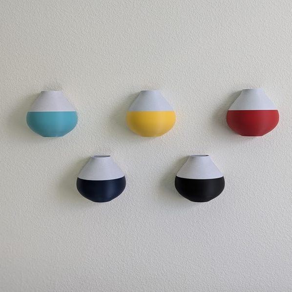 Minimalist Wall Vase for Dried or Faux Flower Decor