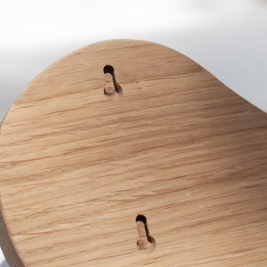 Ensemble de vases muraux - Vase géométrique - Ensemble de vases en bois de chêne - Vase à fleurs sèches - Vase bourgeons modernes - Vase minimaliste - Vase suspendu - Vase ondulé