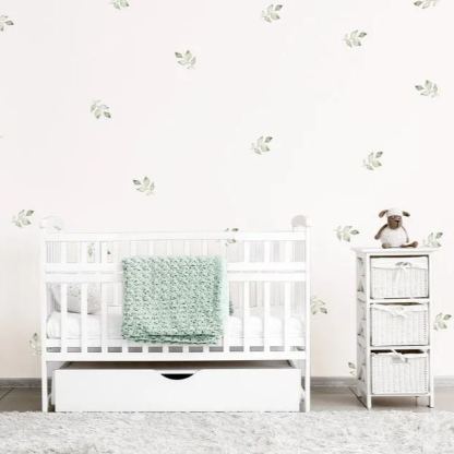 Plant-themed wall sticker, removable plant leaf sticker