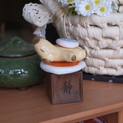 Clay Capybara Figurine Desk Decor