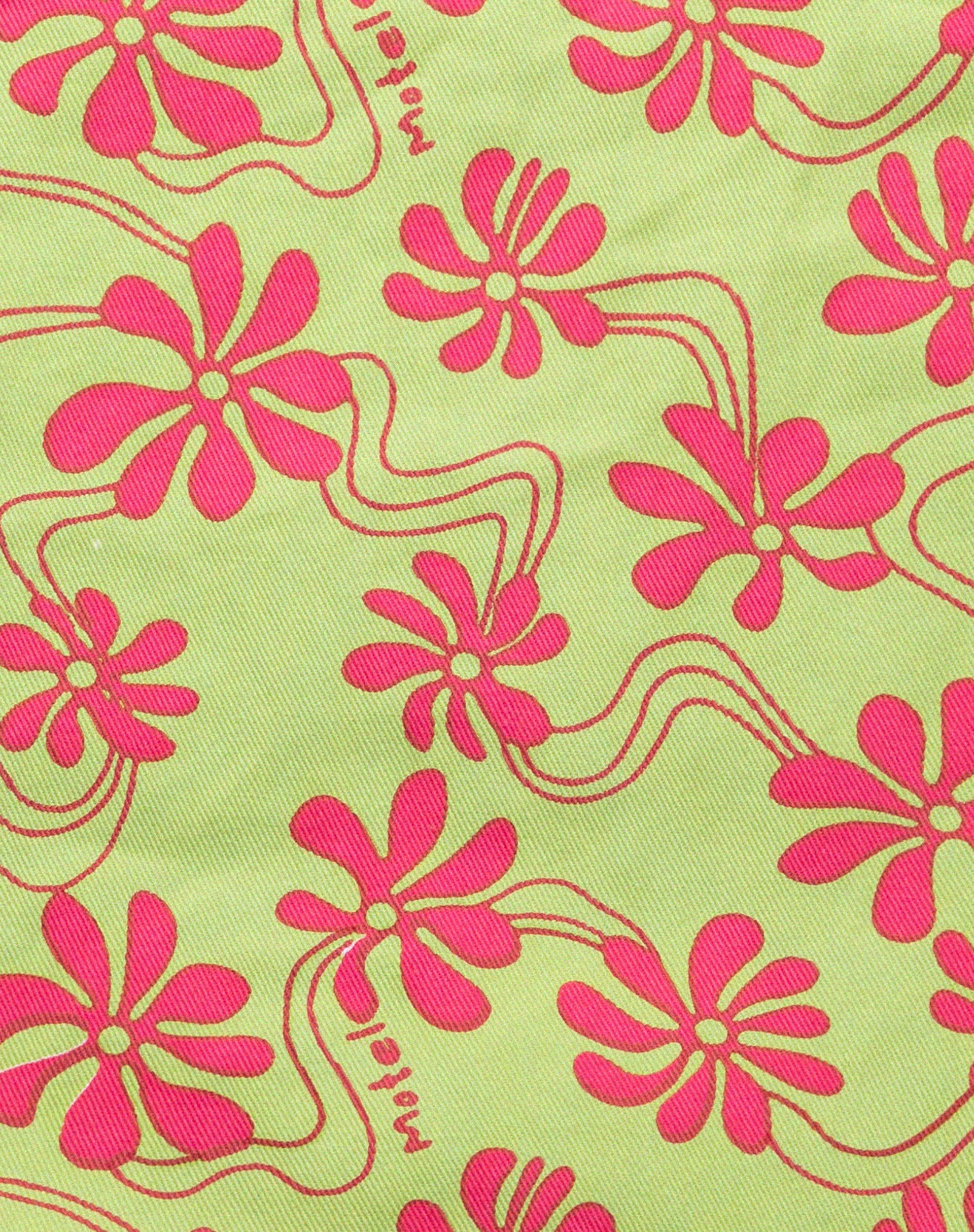 MOTEL X BARBARA Barbs Tote Bag in Green Beachy Floral-Nico Sky