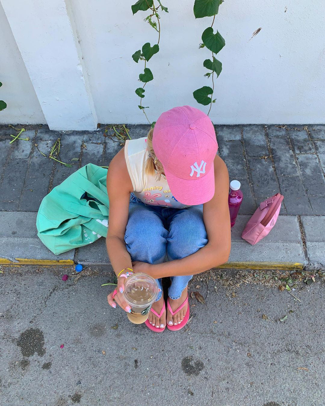 Gimon Crop Top in Buttercream Running Away-Nico Sky