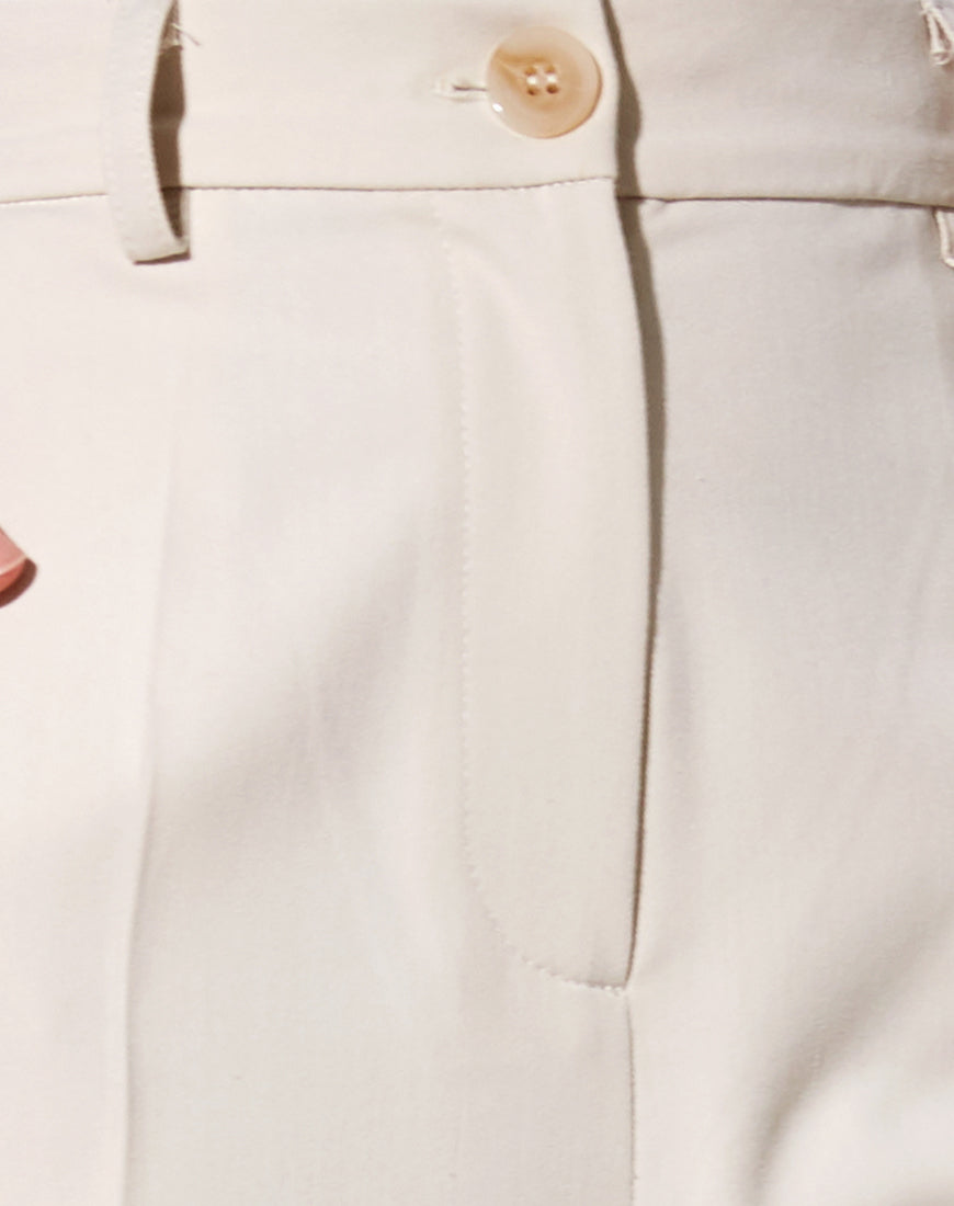 Abba Trouser in Cream-Nico Sky