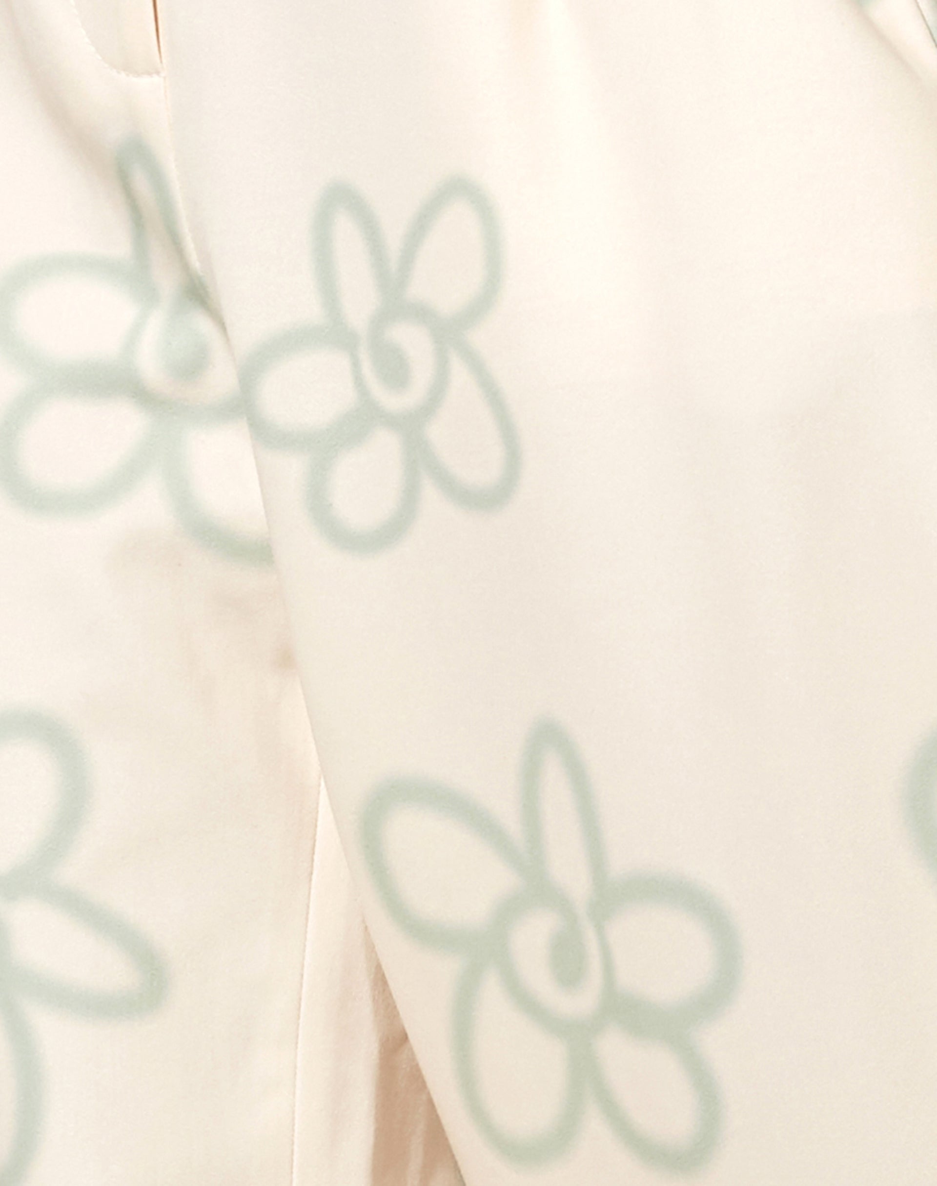 Abba Trouser in Tailoring Graffiti Flower Cream-Nico Sky