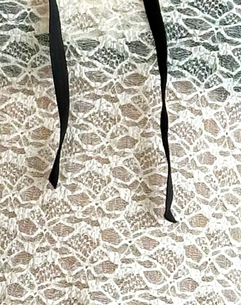 Adas Unlined Long Sleeve Top in Lace Ivory-Nico Sky