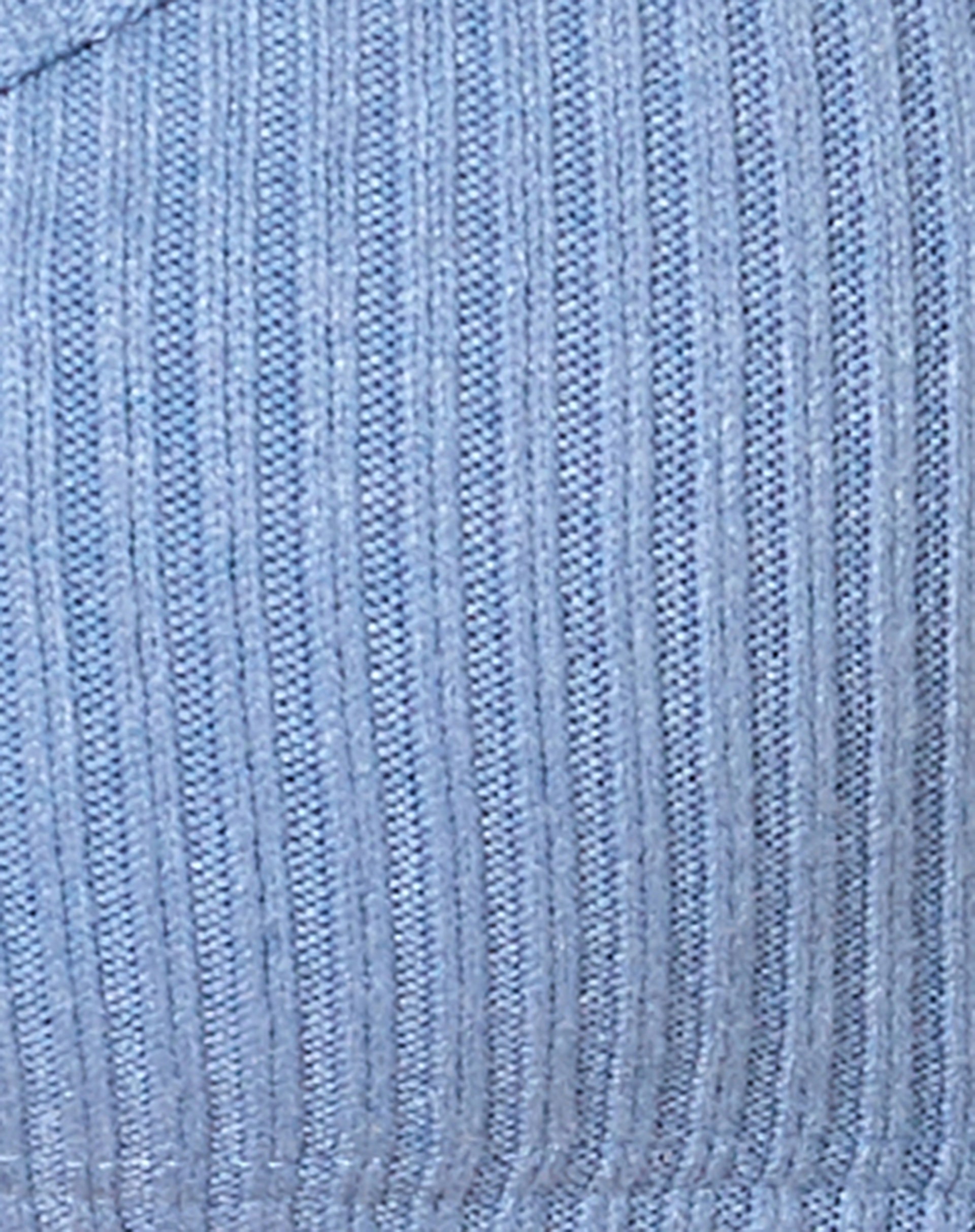 Adda Bralet in Rib Ashy Blue-Nico Sky