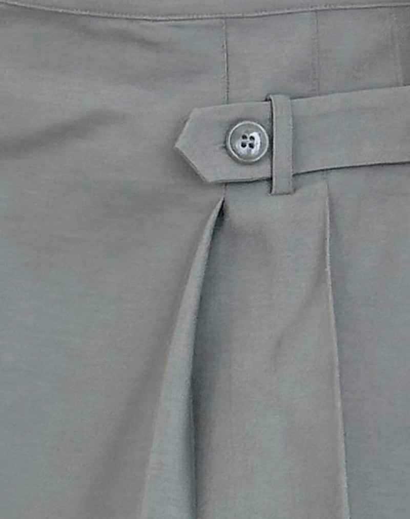 Ahanu Pleated Mini Skirt in Grey-Nico Sky