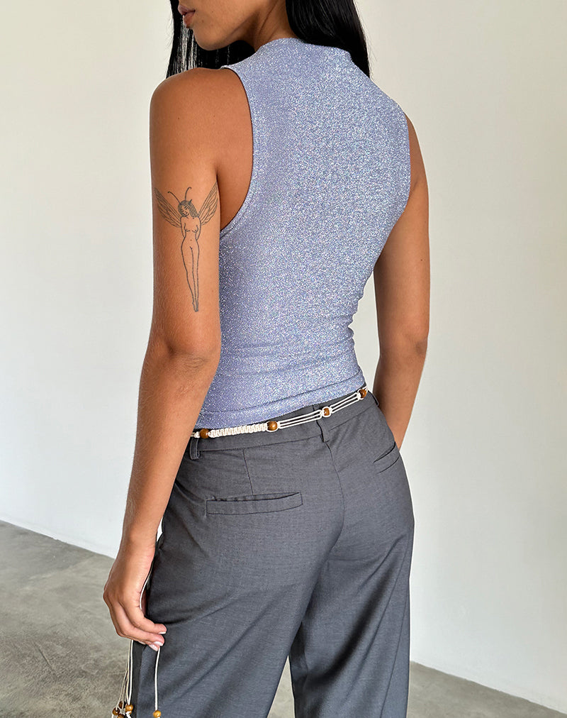 Airien Tank Top in Shimmer Blue-Nico Sky