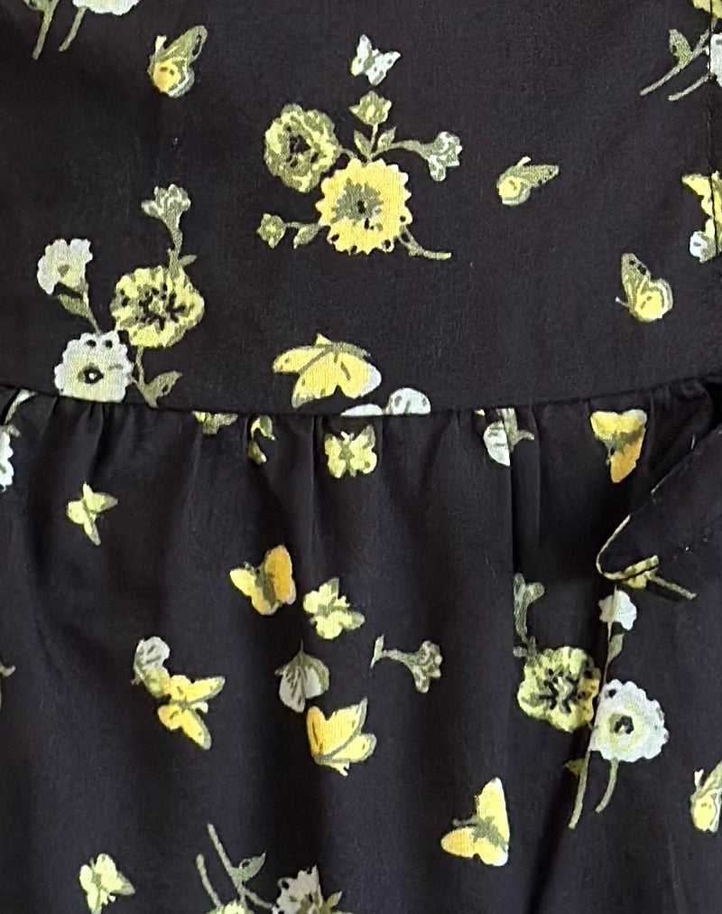 Ajasi Blouse in Lemon and Lime Black-Nico Sky