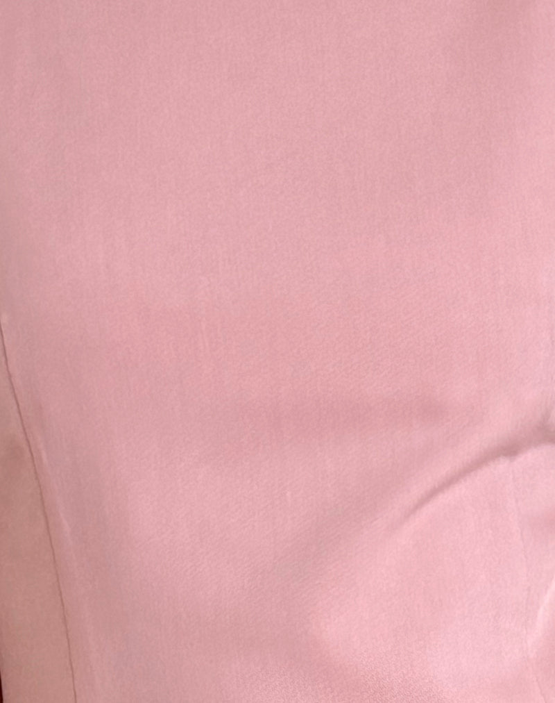 Aketi Mini Dress in Dusky Pink-Nico Sky