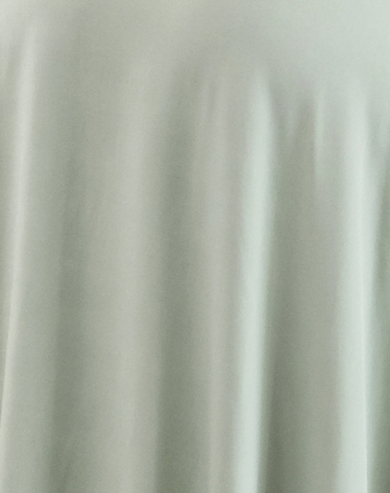 Akira Bandeau Midi Dress in Slinky Sage-Nico Sky