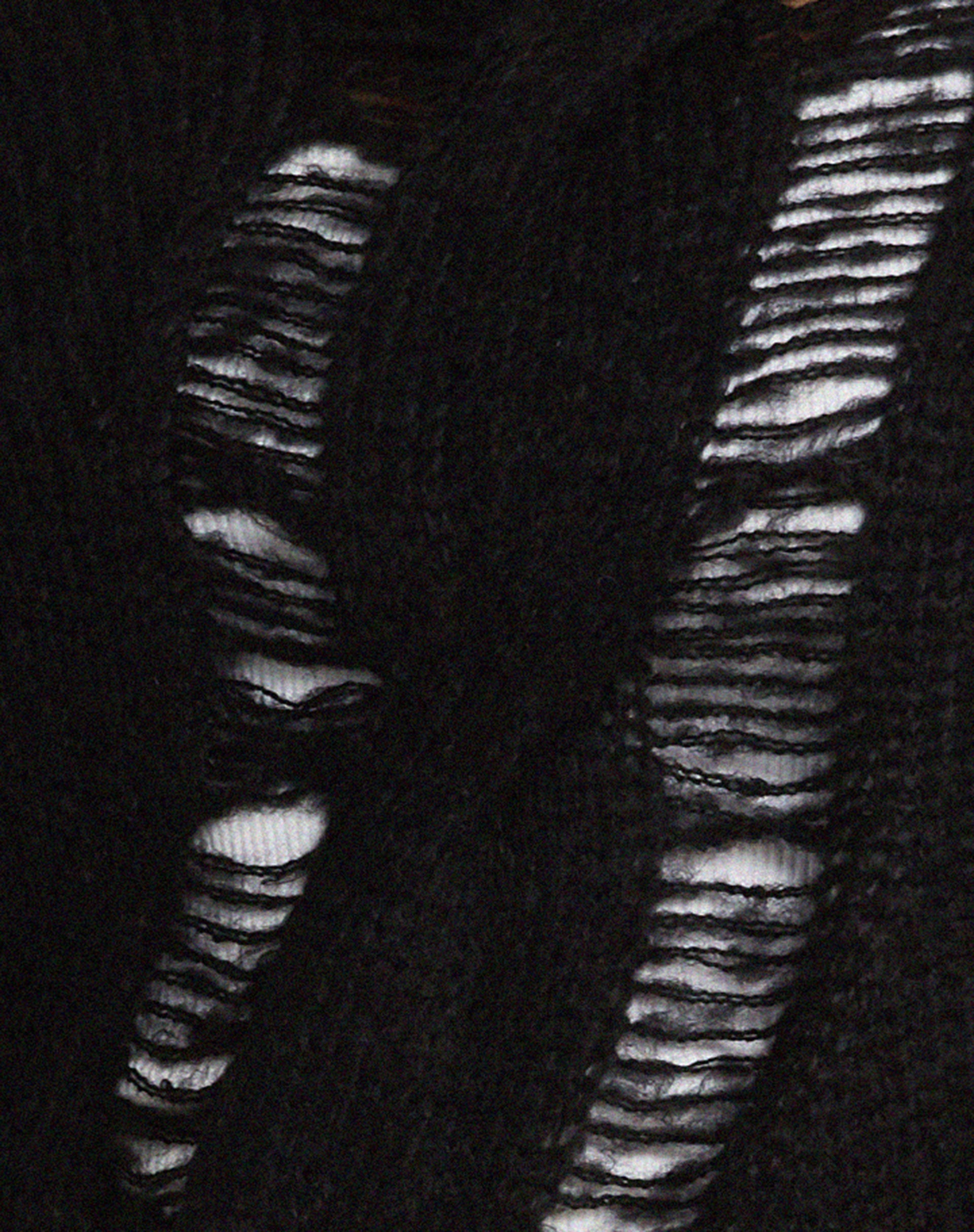 Akohara Laddered Knitted Top in Black-Nico Sky