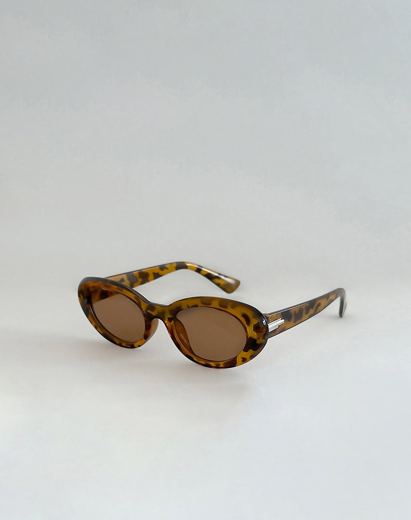 Aldabra Oval Sunglasses in Tortoise Shell-Nico Sky