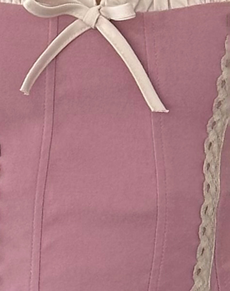 Alexa Corset Top in Dusky Pink-Nico Sky