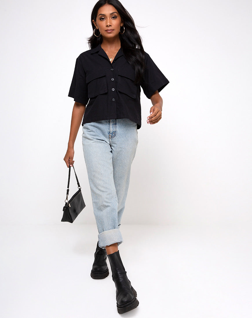 Alka Ultility Shirt in Black-Nico Sky