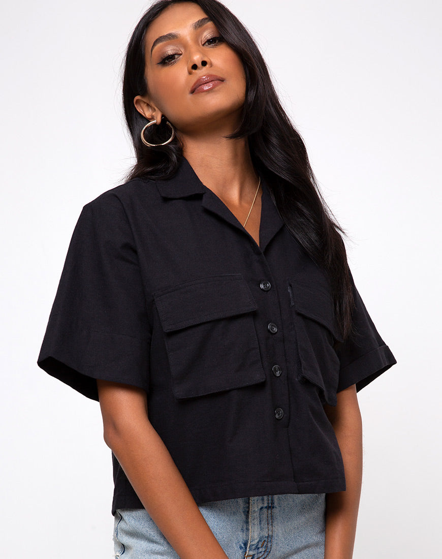 Alka Ultility Shirt in Black-Nico Sky