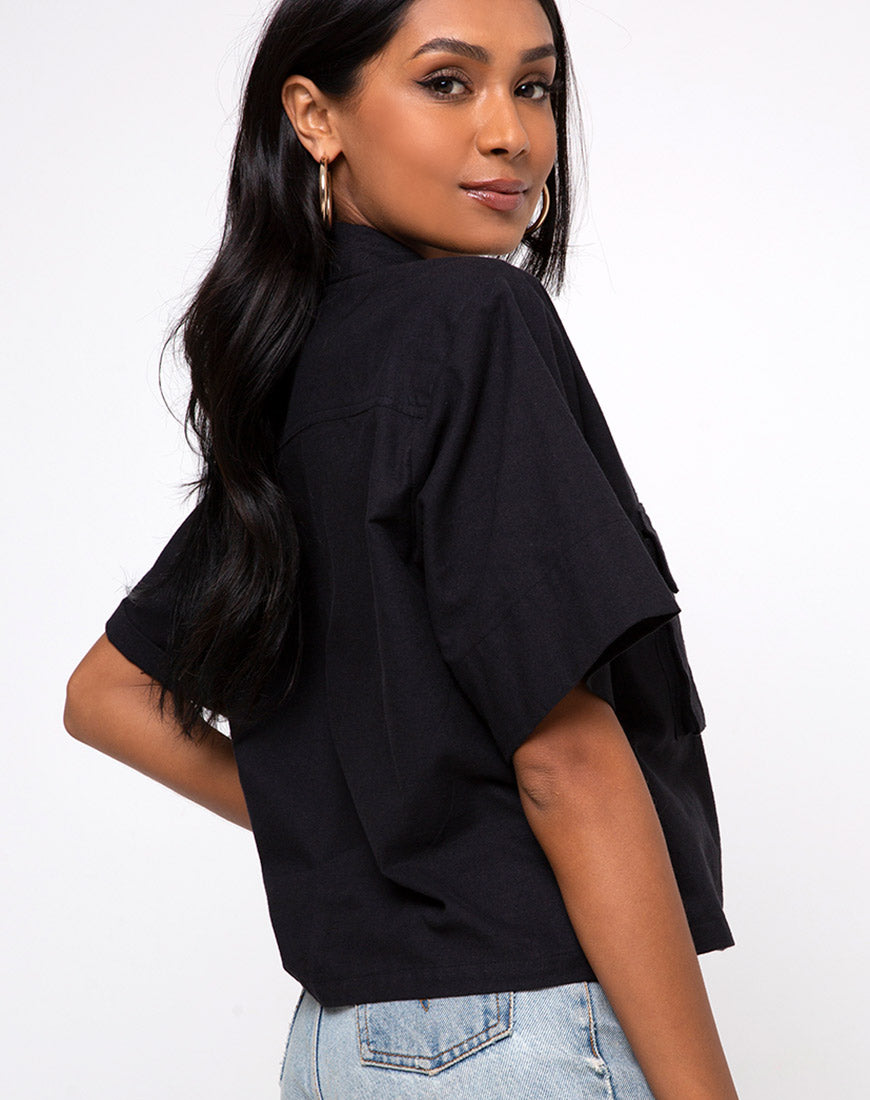 Alka Ultility Shirt in Black-Nico Sky