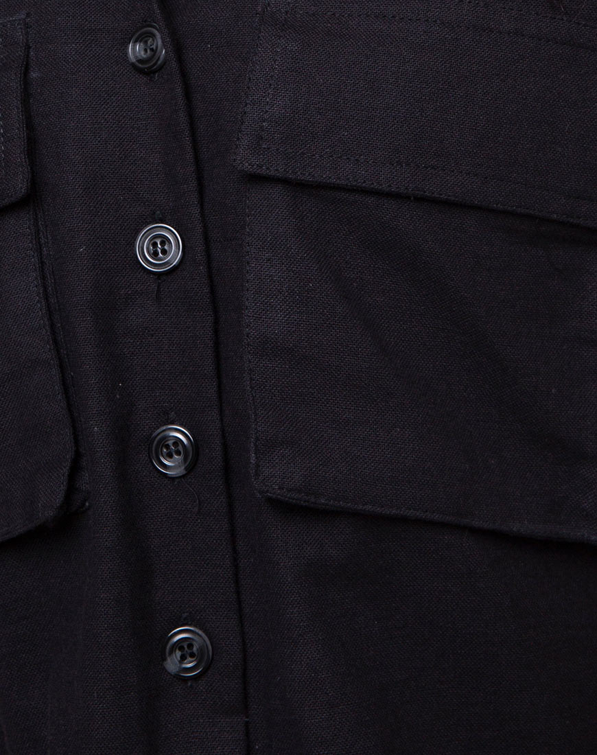 Alka Ultility Shirt in Black-Nico Sky