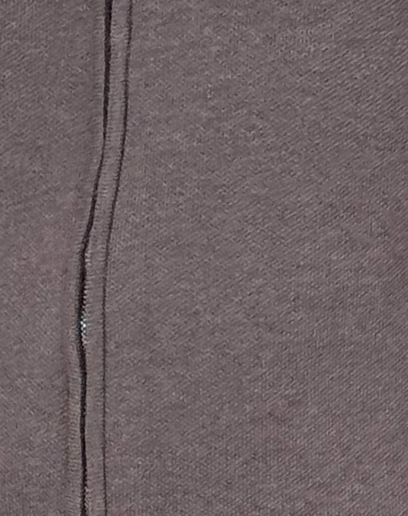 Alniyat Long Sleeve Cardi in Charcoal Grey-Nico Sky