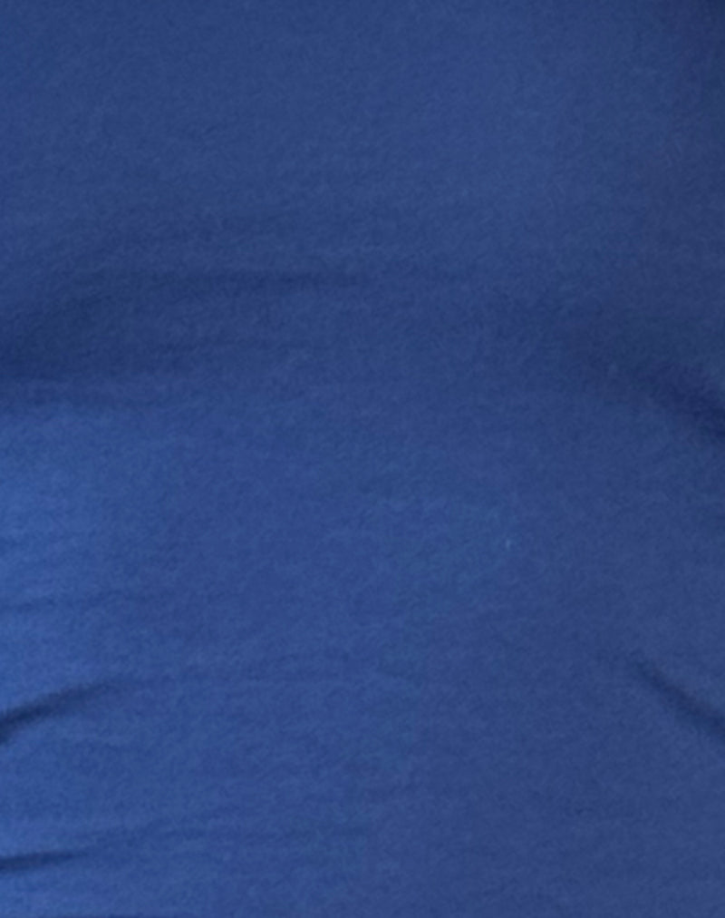 Amabon Long Sleeve Top in Dazzling Blue-Nico Sky