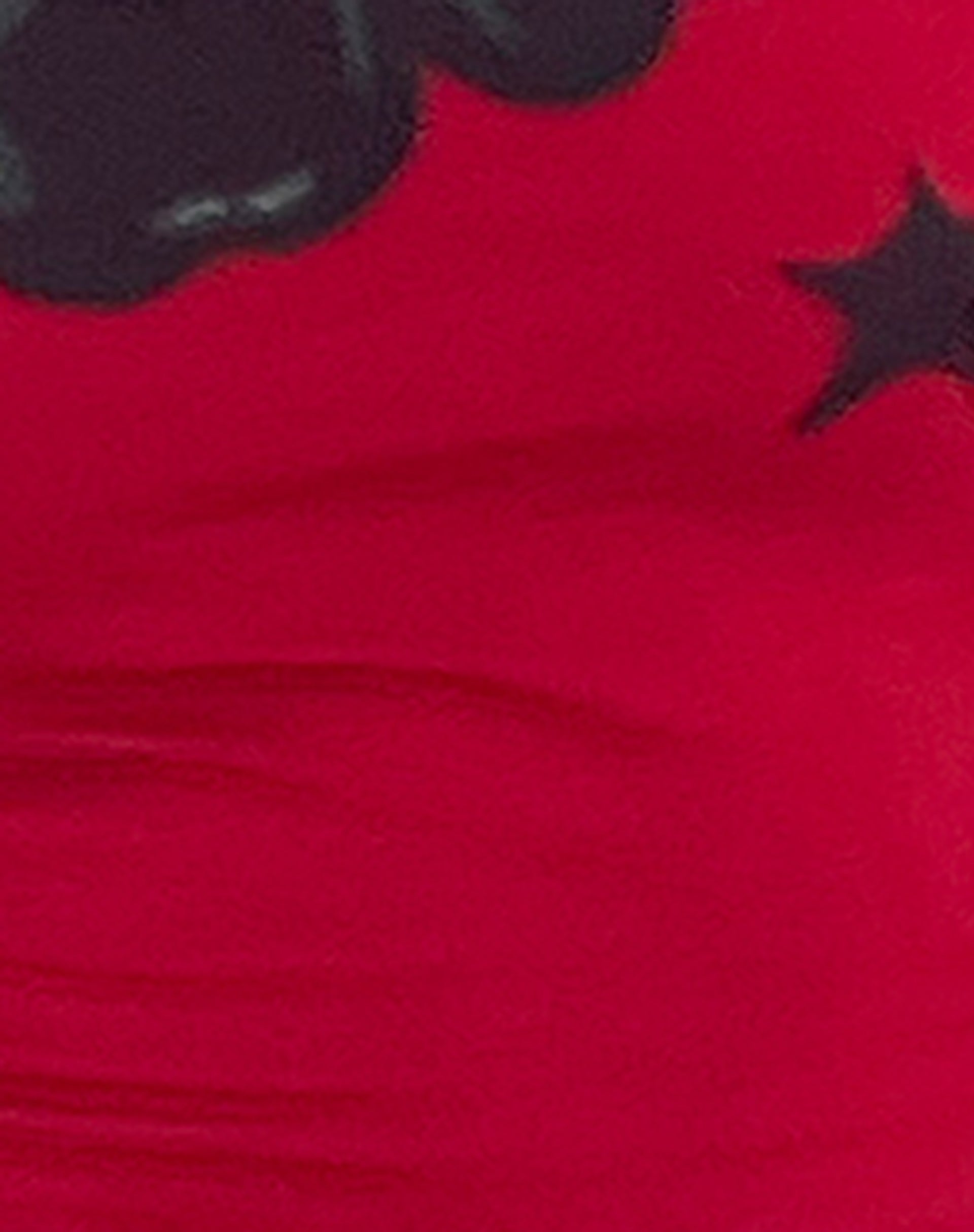 Amabon Long Sleeve Top in Adrenalin Red with Cherry Print-Nico Sky