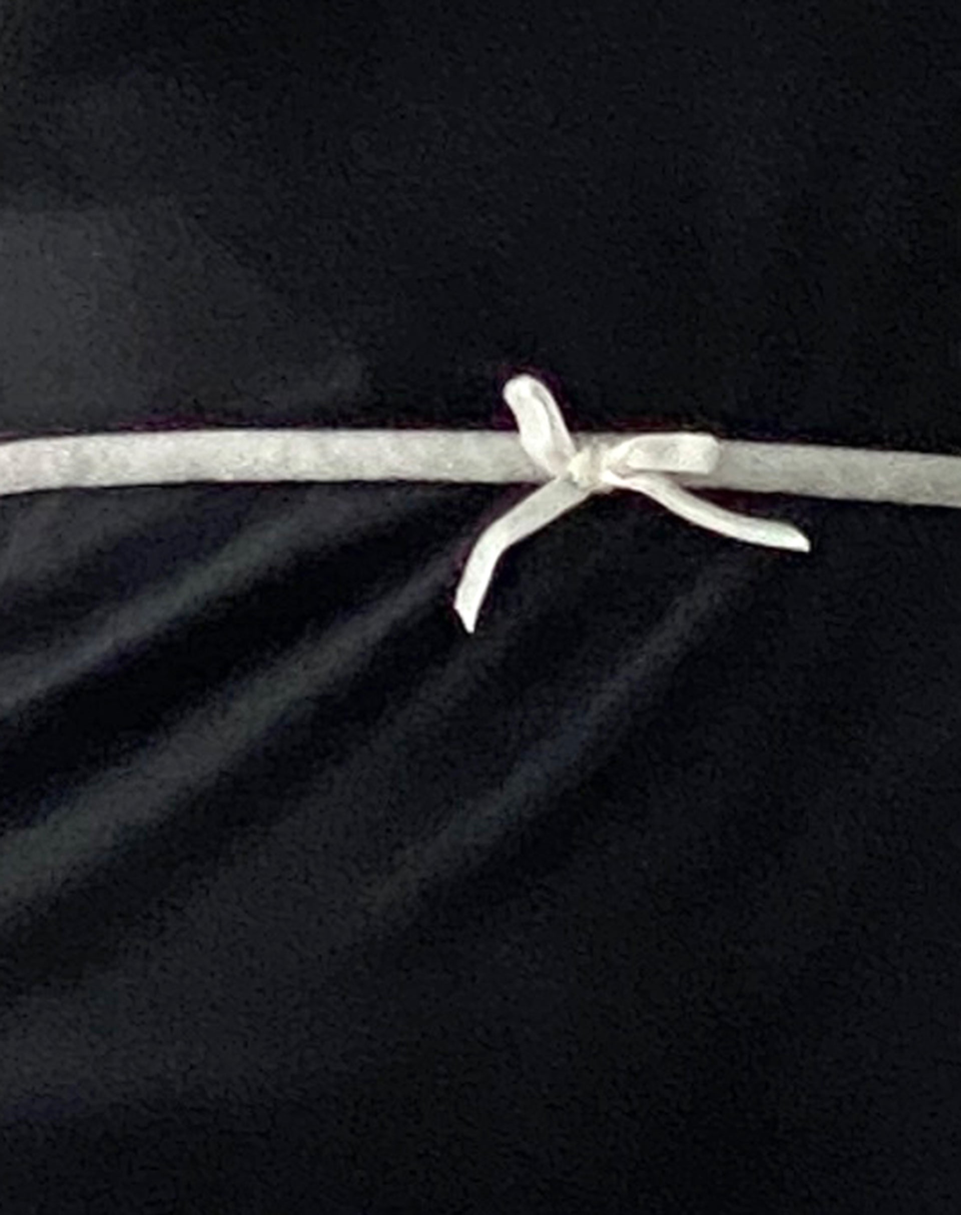 Amanda Mini Dress in Black Velvet with White Trim and Bow-Nico Sky