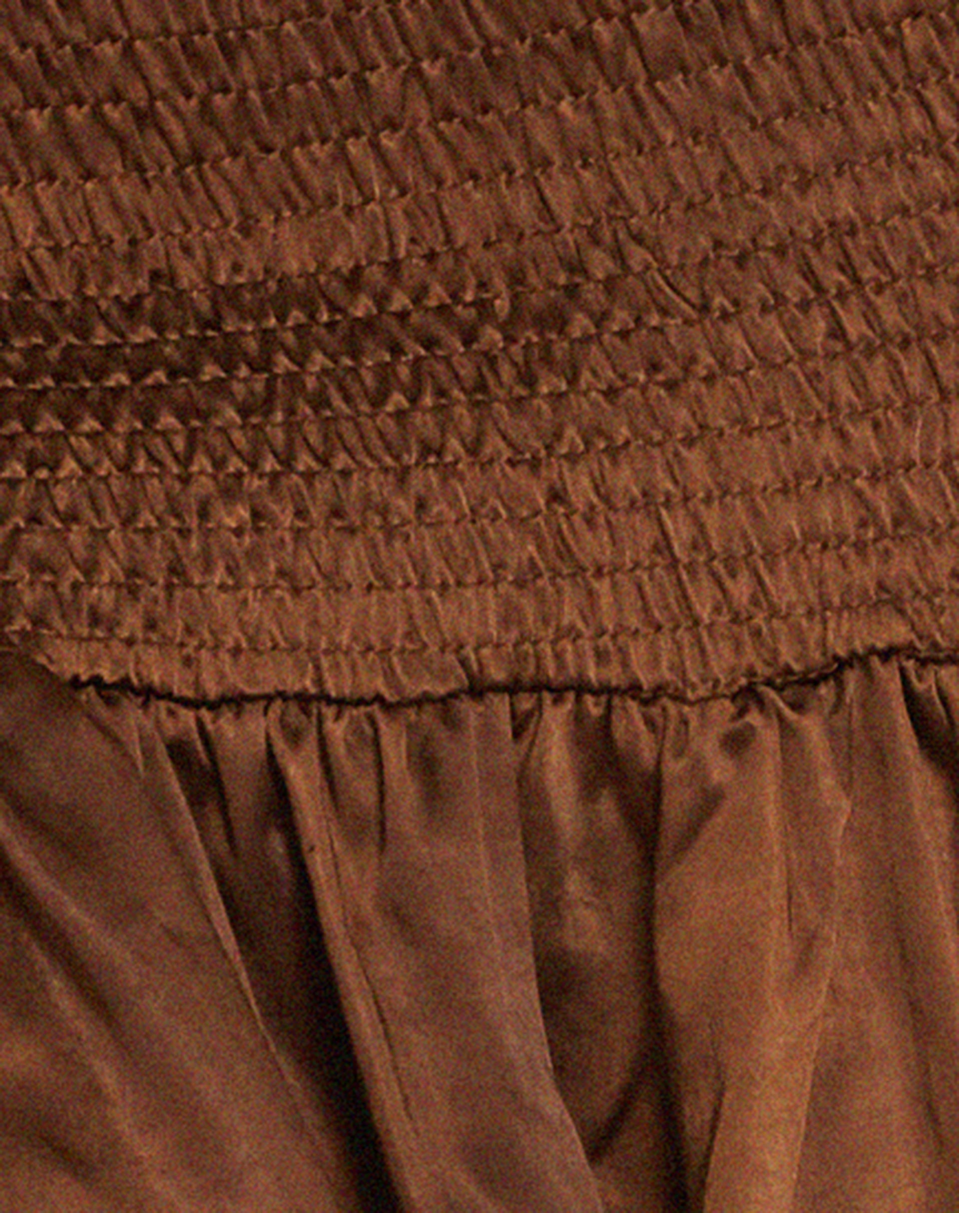 Amasa Mini Dress in Satin Bitter Chocolate-Nico Sky