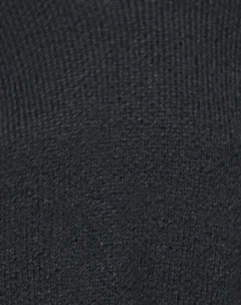 Amato Oversized Jumper in Black-Nico Sky