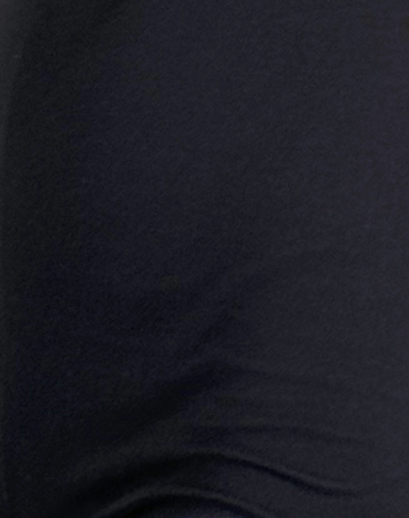 Amira Unitard in Black with White Binding-Nico Sky