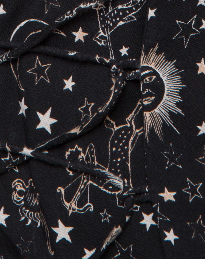 Amony Skater Dress in Astro Black-Nico Sky