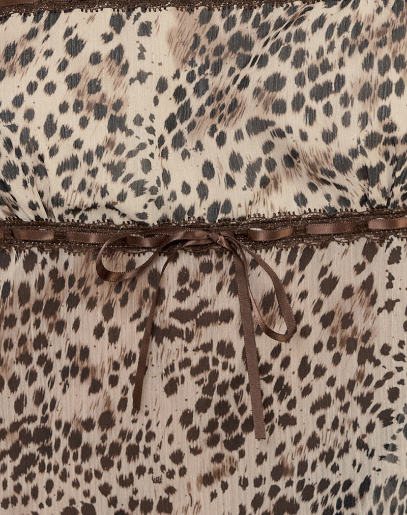 Ancika Cami Top in Wild Leopard-Nico Sky