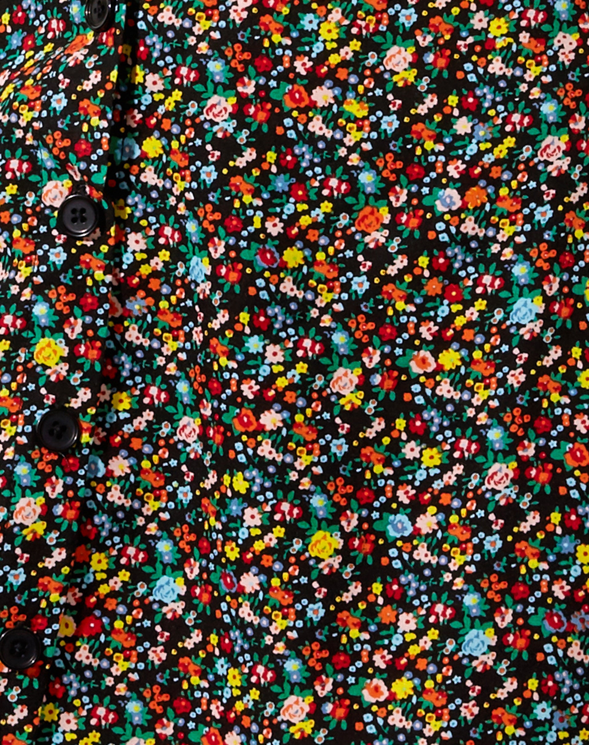 Andrea Skater Skirt in Kenny Floral-Nico Sky