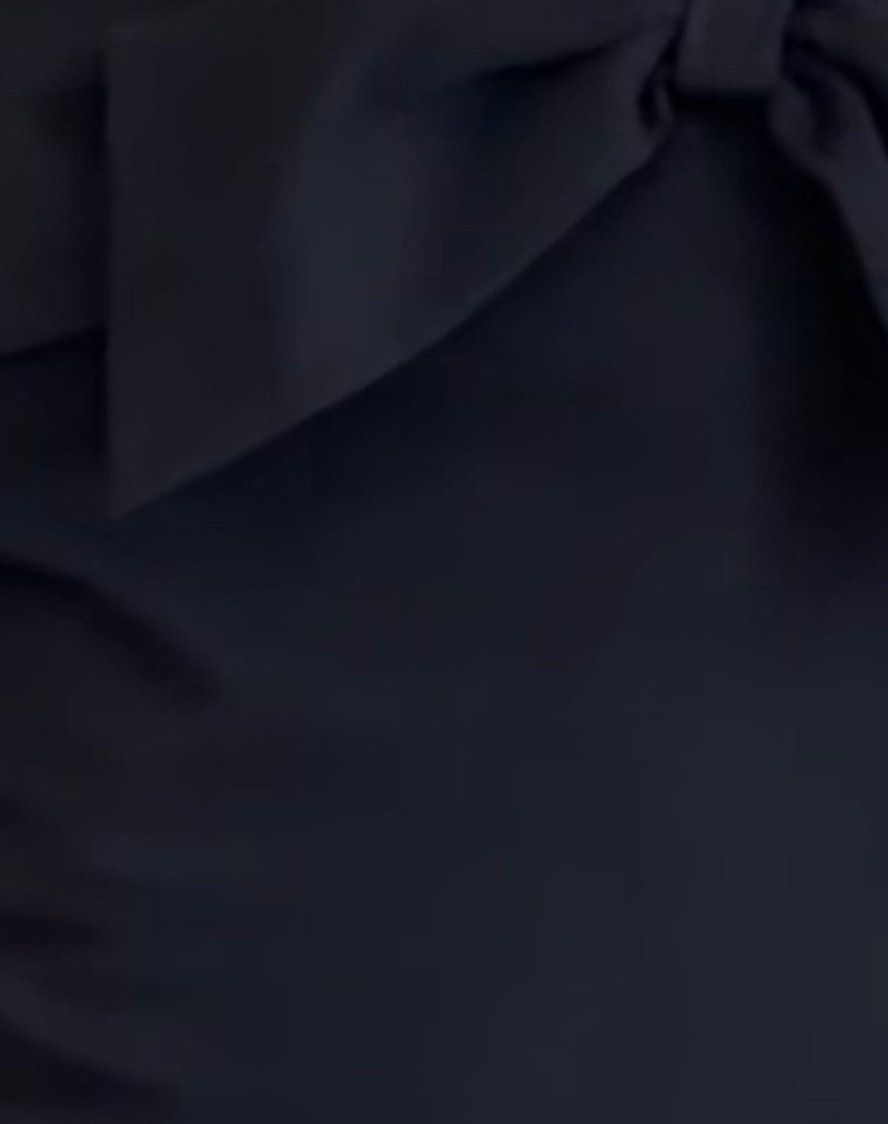 Antlia Bow Cami Top in Tailoring Black-Nico Sky