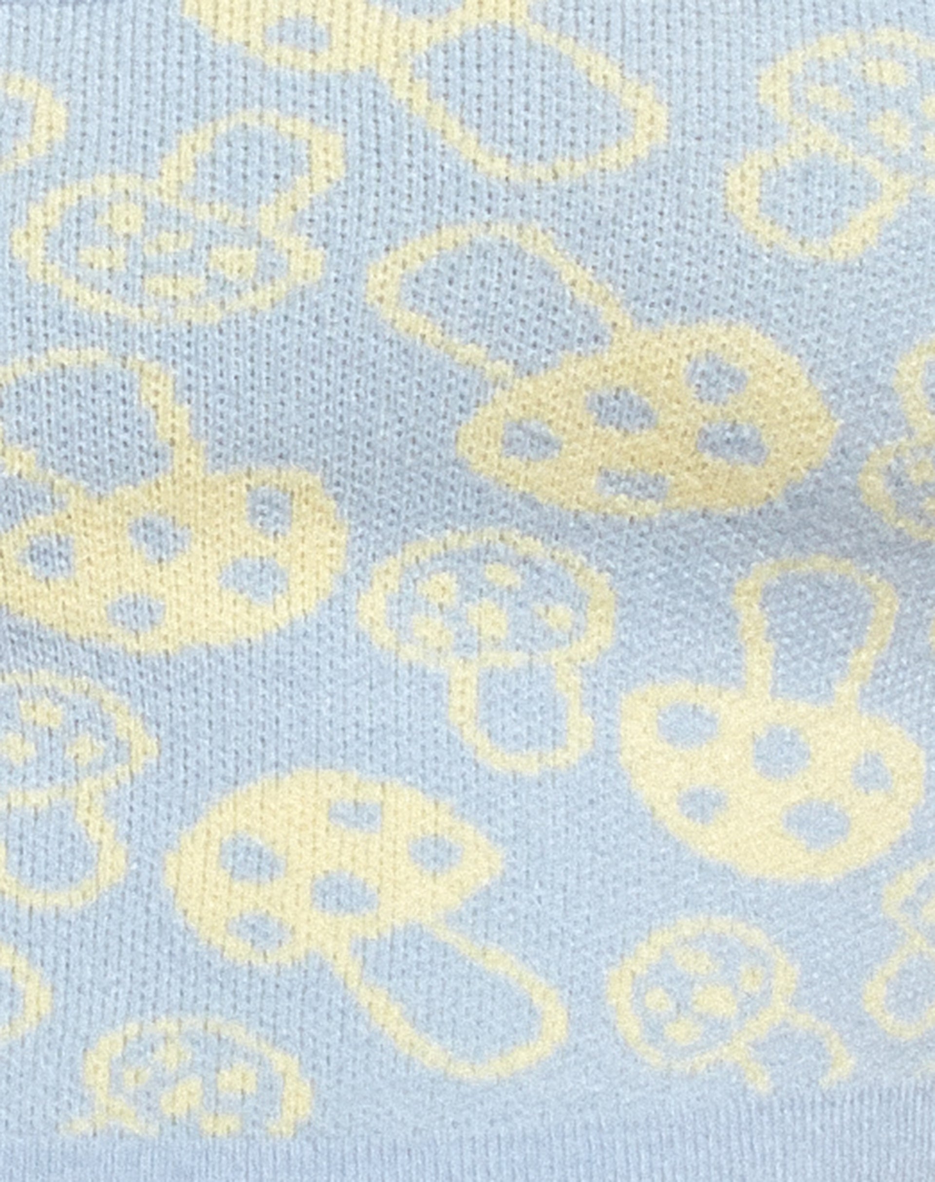Riani Mini Skirt in Baby Shroom Blue and Yellow-Nico Sky