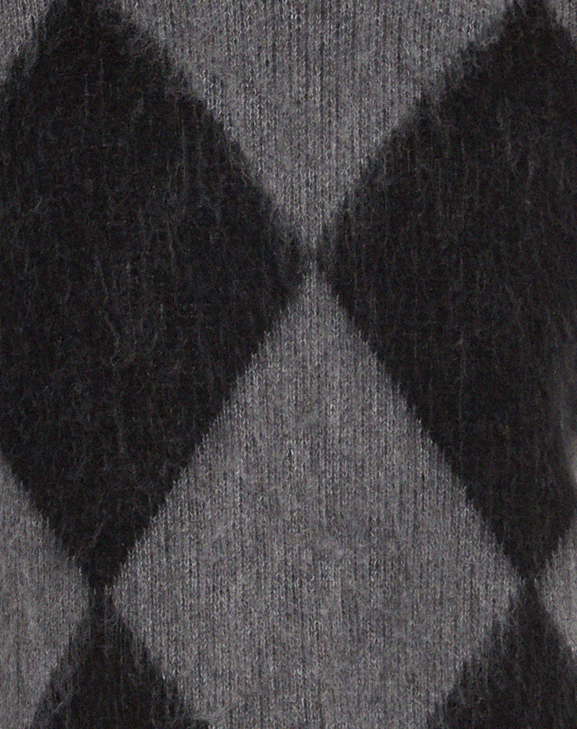 Arisa Sweater Vest in Harlequin Grey and Black-Nico Sky