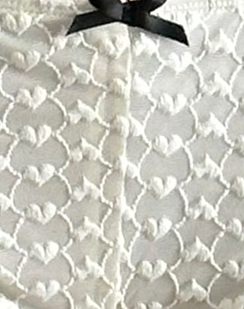 Asih Capri Trousers in Ivory Heart Lace-Nico Sky